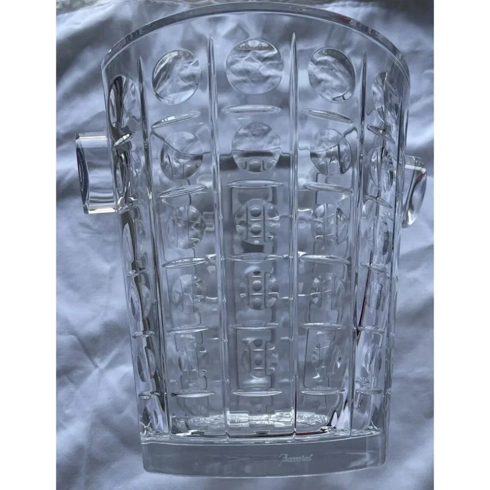 Baccarat Equinoxe Crystal Champagne Bucket Made in France Quality Heavy Duty